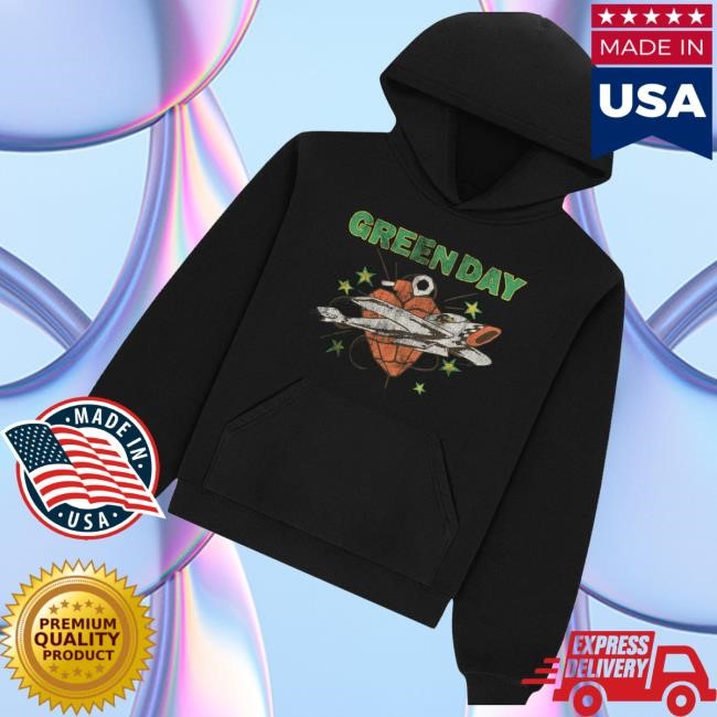 Greenday Merch Shop Airplane Heart Grenade Tour Sweatshirt Greenday Merch Shop Airplane Heart Grenade Tour Sweatshirt