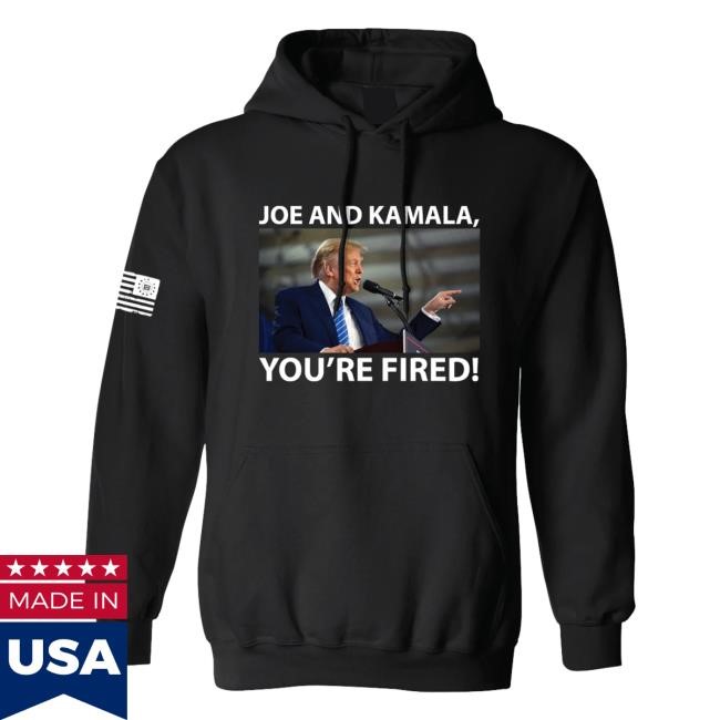 David Harris Jr Official Merch Joe And Kamala You're Fired Hoodie