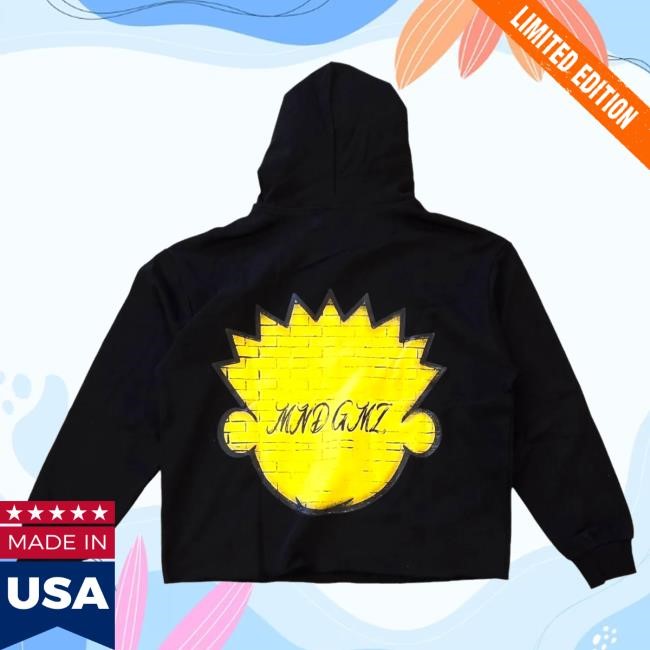 Original Nolimit Clothing Store Merch Mind Game Cropped Hoodie-Mg22 Black Hoodie