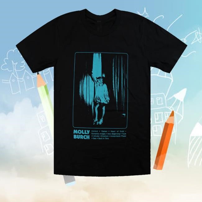 Hello Merch Molly Burch Romantic Images Black Tee Shirt