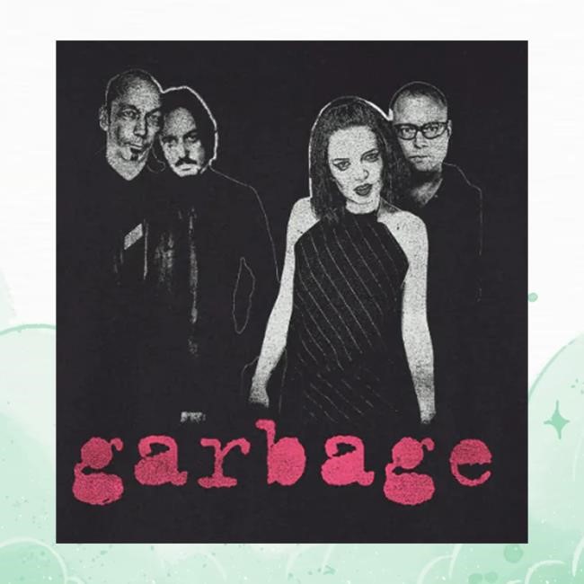 Garbage Merch Classic Band Photo Hoodie