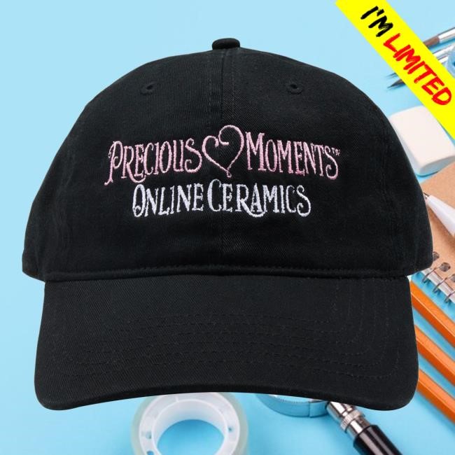 Online Ceramics Merch Precious Moments Heart Logo Black Classic Hat Online Ceramics Merch Precious Moments Heart Logo Black Classic Hat