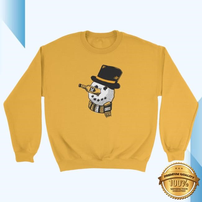 Pittsburgh Brewing Merch Store I.C. Light Holiday Snowman Crewneck Sweatshirt