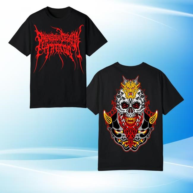 David Robinson Merch Store Shop Rainbow Demon Death Metal Logo Hoodie