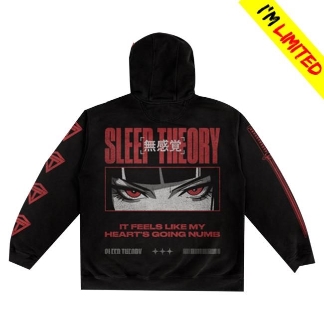 Official Sleep Theory Merch Store Numb Anime Pullover Hoodie (Black) Shirts