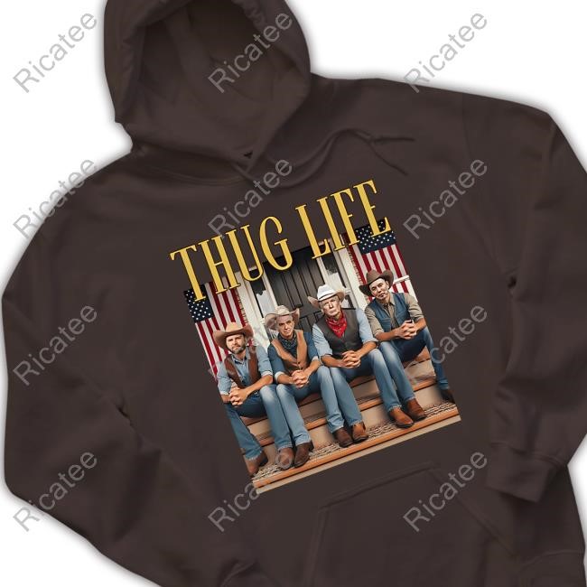 Trump Vance Elon Kennedy Thug Life Hoodie