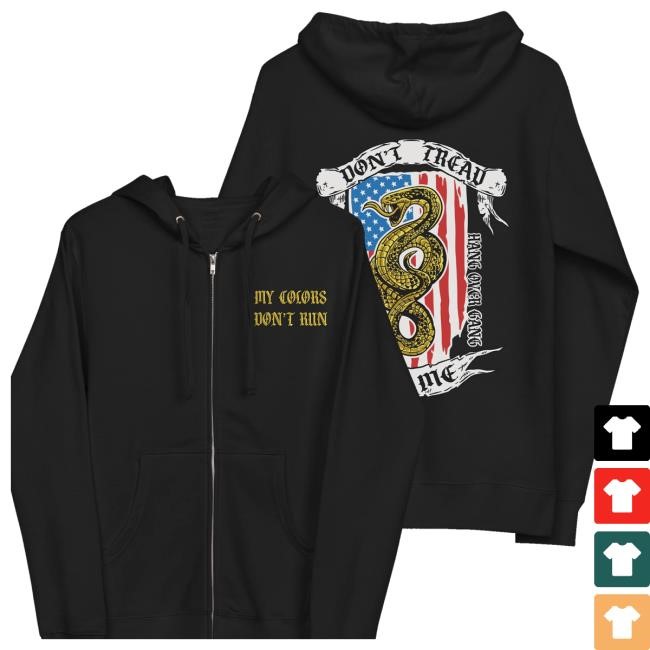 Hangovergang Official Merch Store Don't Tread On Me Zip Up Tee