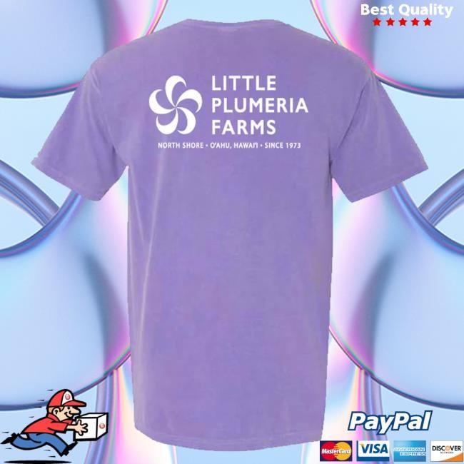 Clark Little Photography Merch Store Youth Short Sleeve T-Shirt Little Plumeria Farms Logo (Violet) Tee