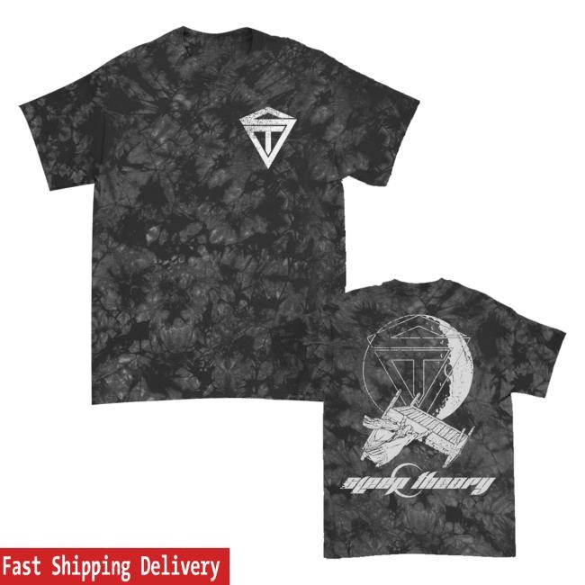 Sleep Theory Merch Shop Moon Crystal Black Dye Tee Shirt