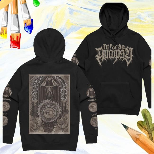 Merch Warfare Store The Nothing That Is Hood (Black) Hooded Sweatshirt
