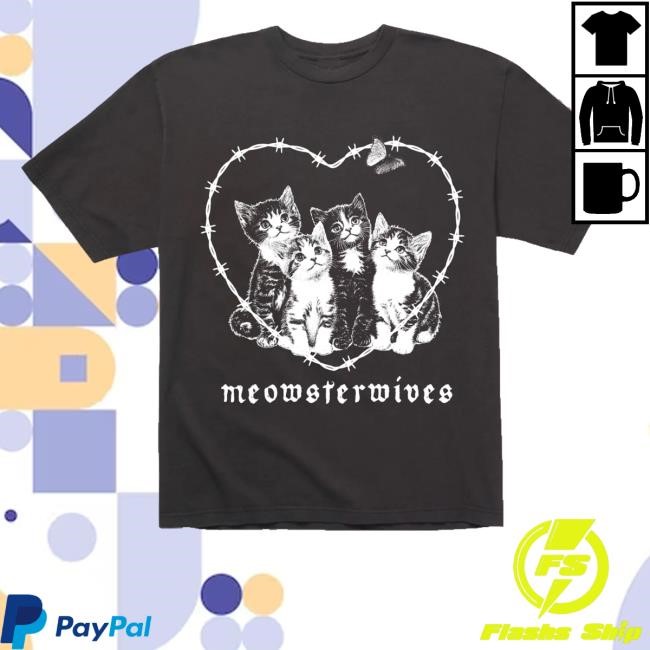 Meowsterwives Washed Black Classic Shirt
