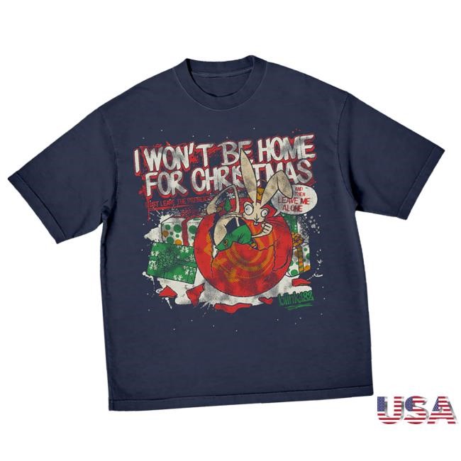 Official Blink 182 Merch Store I Won't Be Home For Christmas Tee