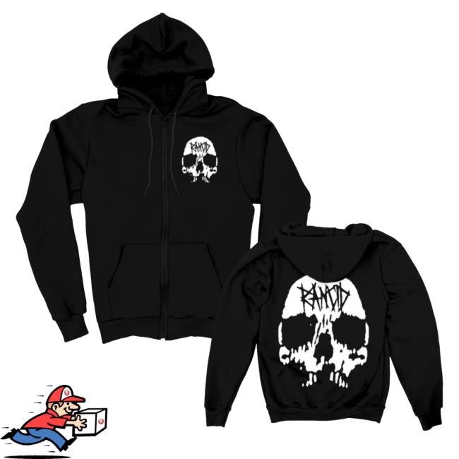 Rancid Skull T-Shirt Rancid Merch Store Shop Skull