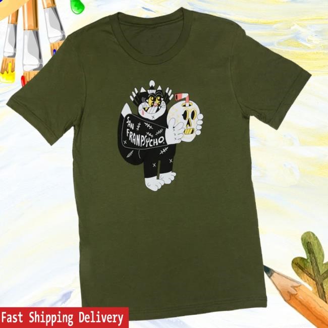 Original San Franpsycho Merch Store Battle Cat Sweatshirt