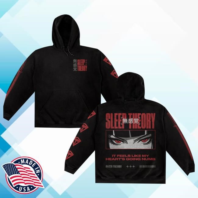Sleep Theory Merch Store Numb Anime Pullover Hoodie (Black) Crewneck Sweatshirt