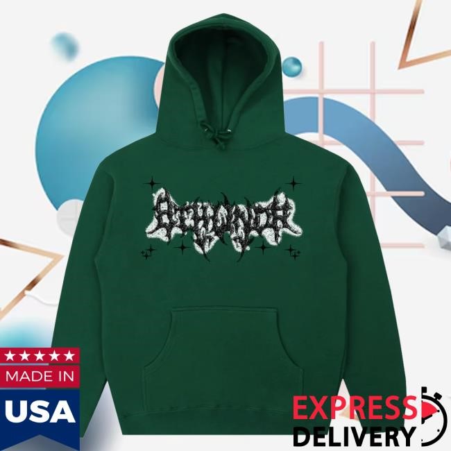 8Thwndr Merch Eye Hoodie Sweatshirt Dark Green