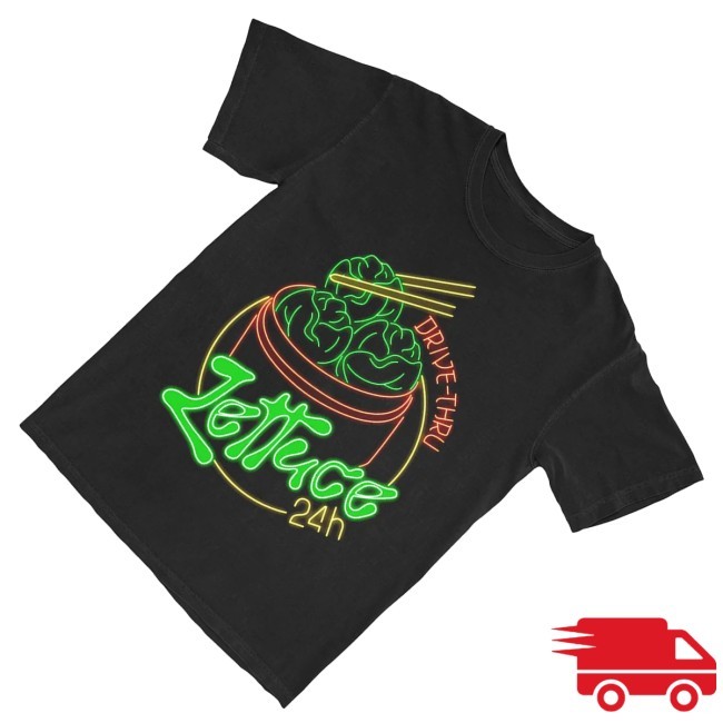 Trending Lettuce Merch Lettuce 24 Hour Drive-Thru Hooded Sweatshirt - Ricatee