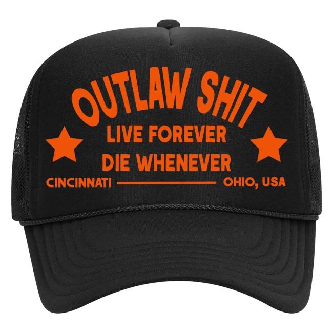 Live Forever Die Whenever Lfdw Outlaw Shit Snapback Hat