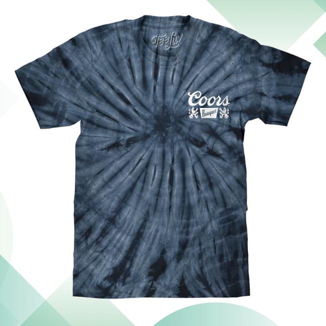 Tee Luv Men's Coors Banquet Beer Colorado Tie Dye Crewneck Sweatshirt