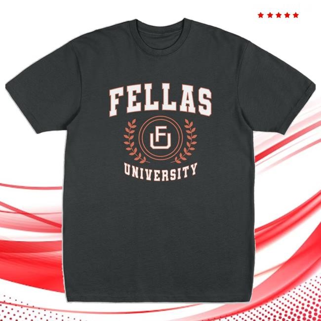 Official Ryan Long Store Merch Fellas University Black Tee