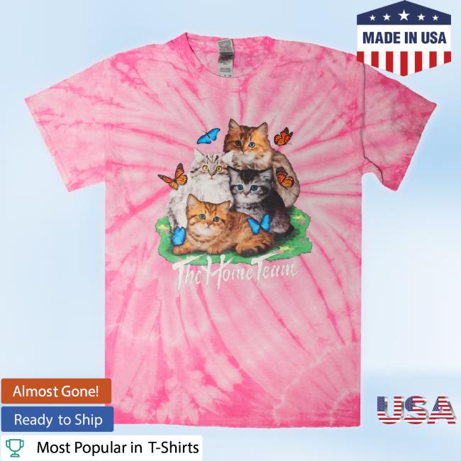 Official The Home Team Merch Tie Dye Kitty Shirts