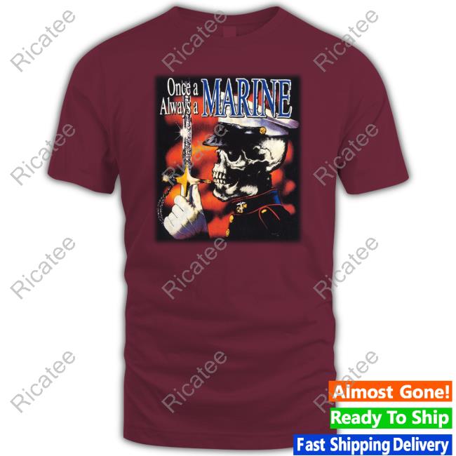 Wet Noodle Once A Marine Always A Marine Hooded Sweatshirt