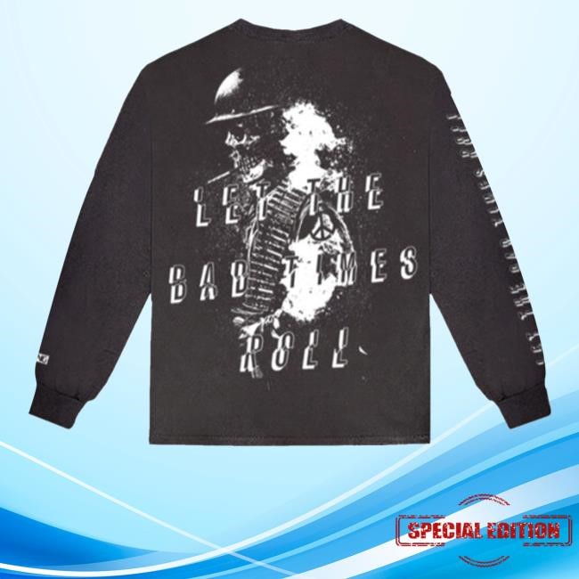 Let The Bad Times Roll Skeleton Charcoal T-Shirt,Hoodie,Sweatshirt Offspring Store Let The Bad Times Roll Skeleton Charcoal Shirt