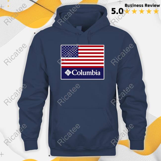 Eric Bates Wearing Usa Flag Columbia Tank Top