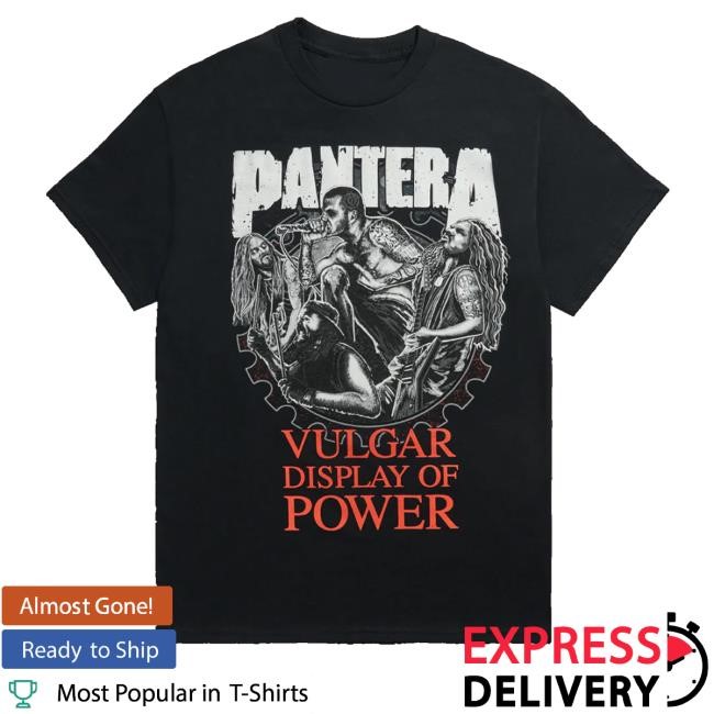 Pantera Store Vulgar Display Of Power Band Illustration Shirts