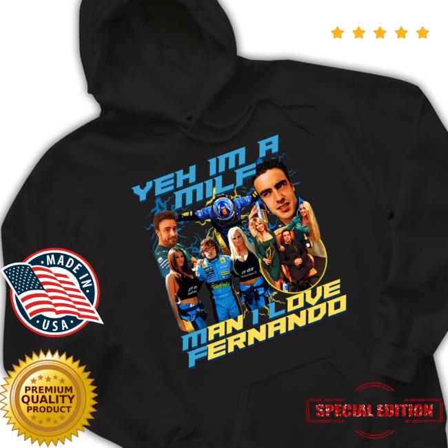 Zarga Apparel Fernando Alonso Milf Meme Tee Shirts Fernando Alonso Milf Meme Tee Shirt Zarga Apparel