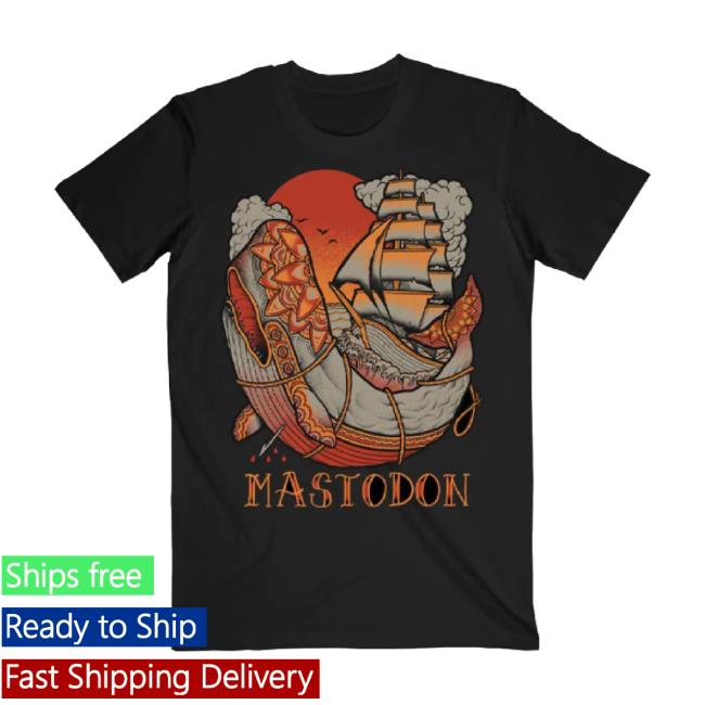 Original Mastodon Rocks Merch Store Whale Tattoo Tee Mastodonrocks Shop
