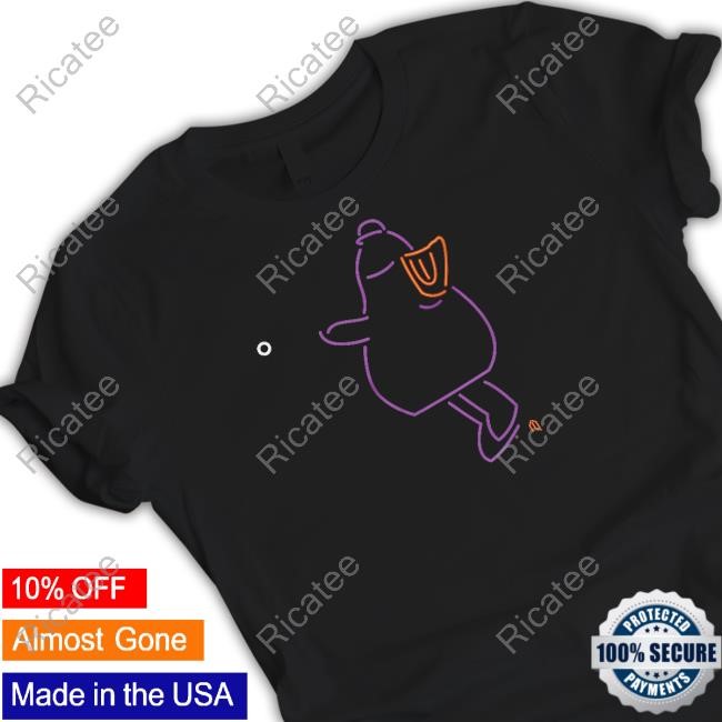 Athletelogos Purple Neon Mascot Throw New Shirt