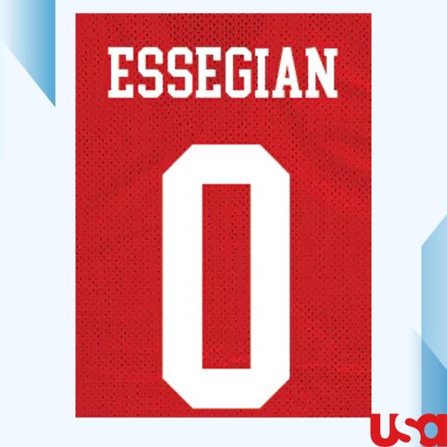 Nebraska Men's Basketball Red Jersey Sweatshirt Connor Essegian