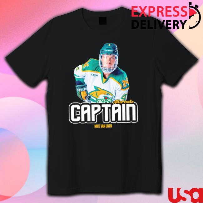 Alternate Captain Mike Van Unen Northern Michigan Wildcats Ice Hockey shirt Alternate Captain Mike Van Unen Northern Michigan Wildcats Ice Hockey shirt
