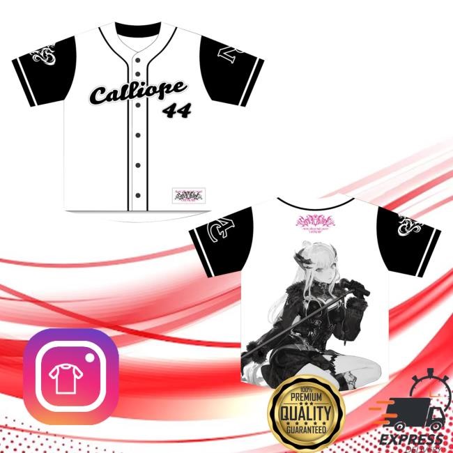 Hololive Merch Mori Calliope 2Nd Concert Grimoire Baseball Sweaters