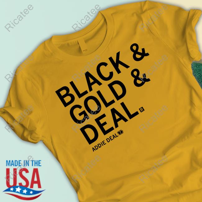 Raygun Store Black And Gold And Deal Addie Deal 7 T-Shirts
