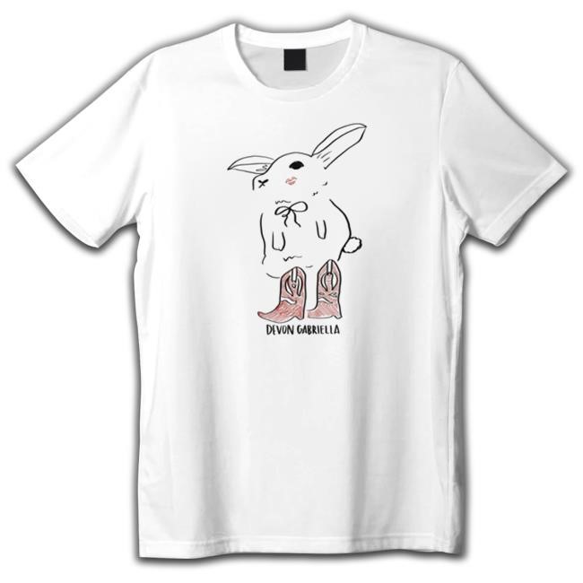 Devongabriella Store Devon Gabriella Bunny In Boots Hooded Sweatshirt
