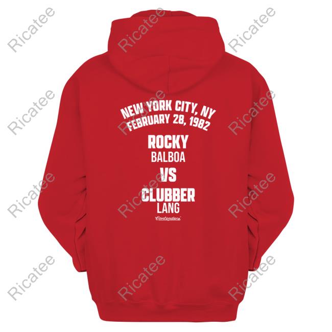 Contendersclothing Store Rocky There Is No Tomorrow Hooded Sweatshirt Official There Is No Tomorrow Rocky Shirt