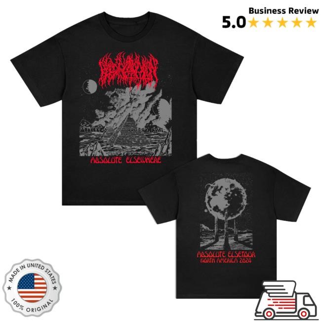 Blood Incantation Official Store Absolute Elsetour Na 2024 Zip Up Hoodie