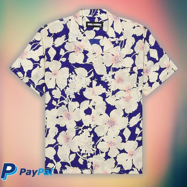 Jesse Tyler Ferguson’S Blue Floral Classic Shirt
