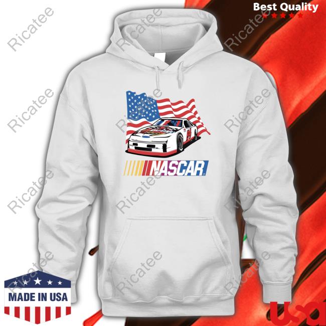 Nascar Store Car 94 American Flag Hoodie