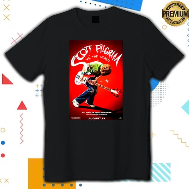 Official Scott Pilgrim Vs The World Movie Poster Shirt