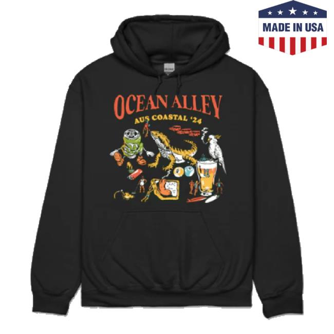 Trending Ocean Alley Tour '24 Hoodie Sweatshirt (Black) Ocean Alley Shop