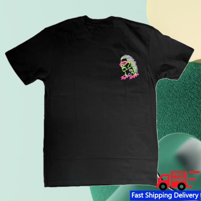 Official Planetriffraff Merch Dale Dan Tony Gecko X Riff Raff "Intergalactic Icon Glow In The Dark" Long Sleeve Shirt