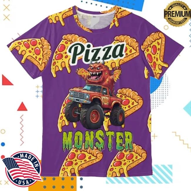 Mace Mace Tv Merch Store Pizza Monster All-Over Print T Shirt