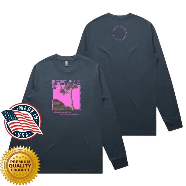 Official Sound-Merch Angie Mcmahon Angie Mcmahon Dark Again Blue Grey Longsleeve Hoodie