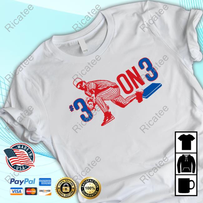 #3 On 3 Long Sleeve Tee Shirt Barstool Sports Store