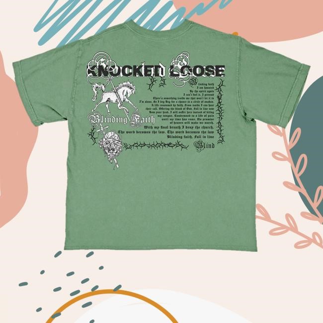 Knocked Loose Merch Shop Store Knocked Loose Blinding Faith New Shirt