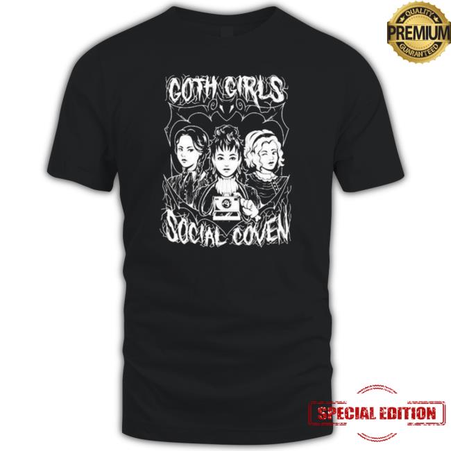 Goth Girls Social Coven Cute Evil Halloween 2023 New Shirt