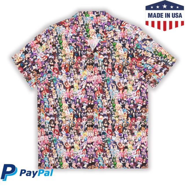 Waifu Mania Hawaiian Long Sleeve T Shirt